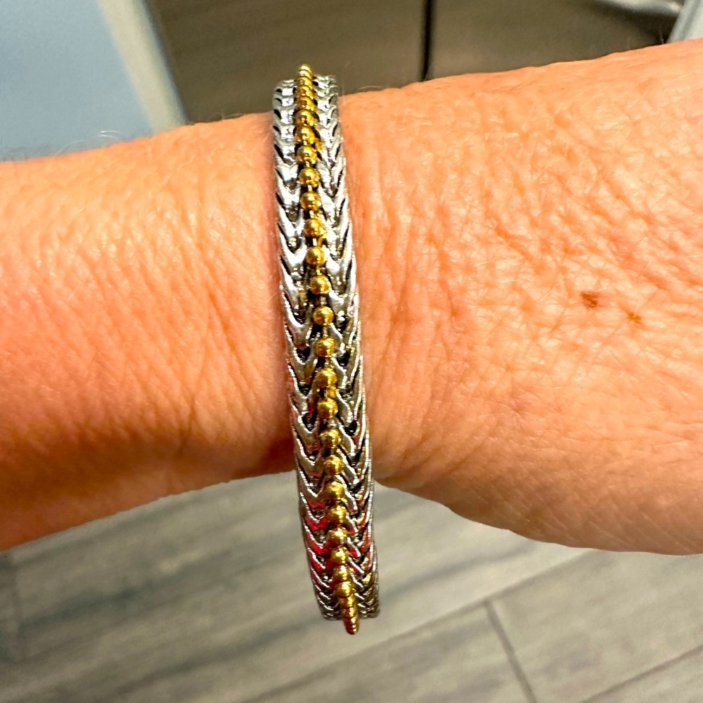 Golf and silver bangle bracelet new never worn